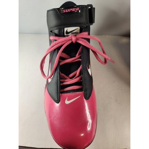 Nike Football Air Lt Super Bad Shoes Size US 12.5 396221-006 Pink Used - Picture 10 of 13
